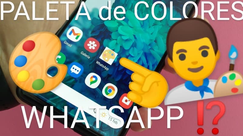 cambiar icono de whatsapp por paleta de colores.