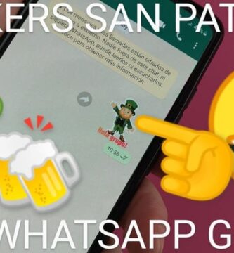 Mandar Stickers de San Patricio por WhatsApp.