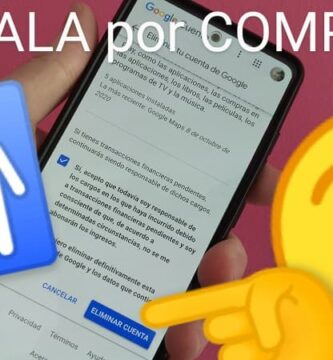 Borrar cuenta de Google.