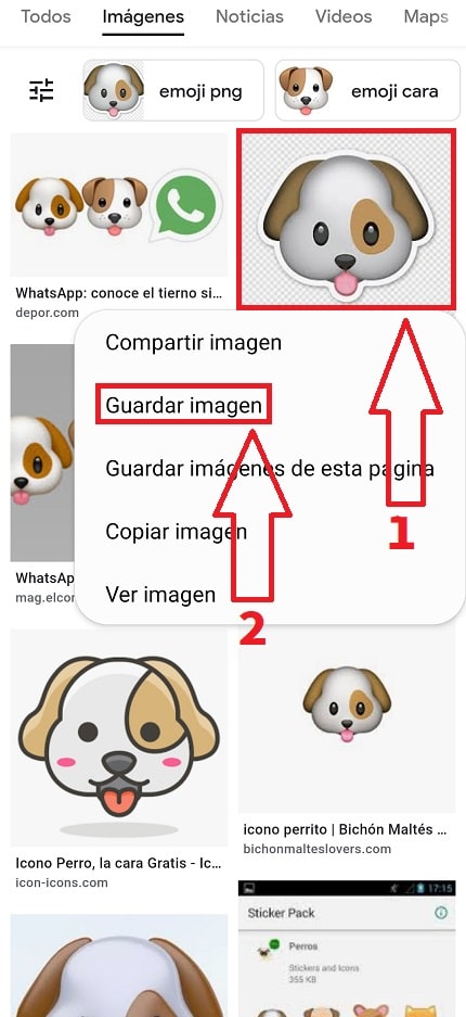 Icono perro para WhatsApp.