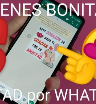 Mandar imágenes bonitas de amistad por WhatsApp.
