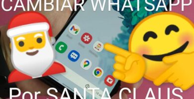 Sustituir el icono de WhatsApp por un Santa Claus.