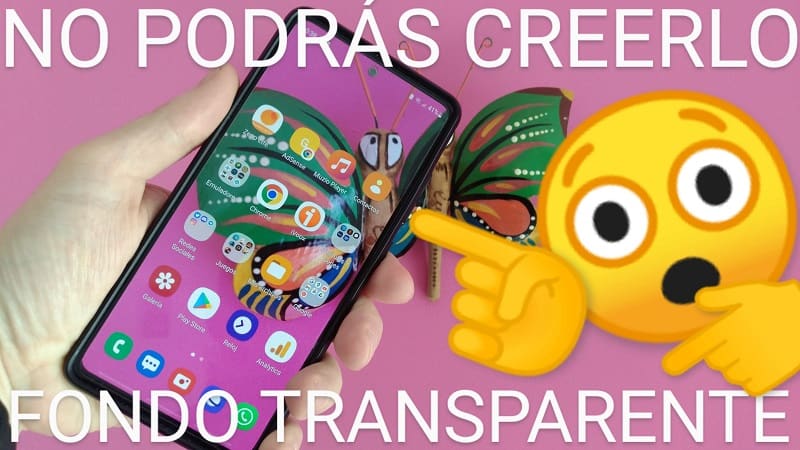 Fondo transparente Android.