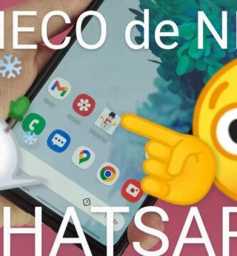 Icono de whatsapp por un icono de nieve.