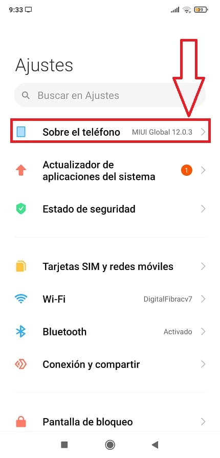 sobre mi teléfono Xiaomi.