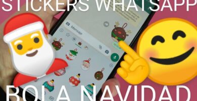 mandar pegatinas bolas navideñas whatsapp.