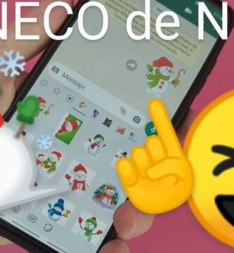 Enviar stickers de muñeco de nieve whatsapp.