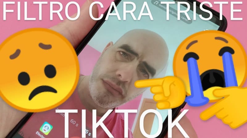 Poner filtro infeliz TikTok.