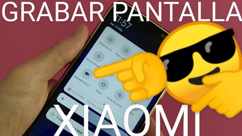 Pantalla Xiaomi grabar.