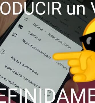 Vídeo de youtube en bucle.