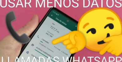 usar menos datos llamadas whatsapp.