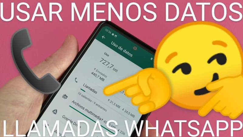 usar menos datos llamadas whatsapp.