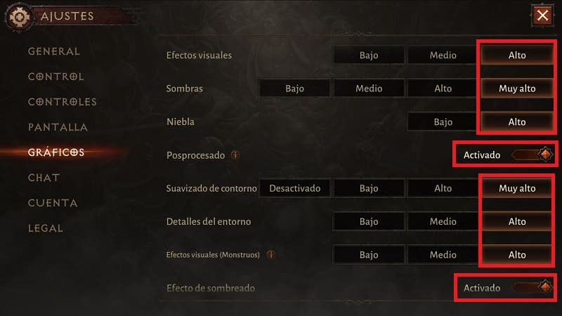 gráficos ultra Diablo Immortal Windows.