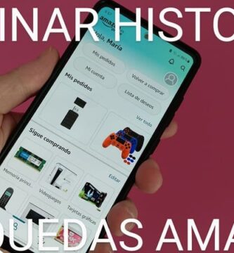 eliminar historial búsquedas Amazon.