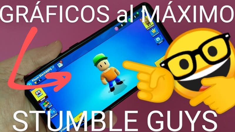 Calidad máxima gráfica Stumble Guys Android ios.