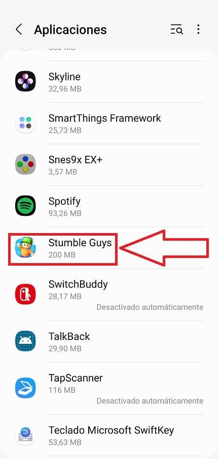 Stumble Guys se detiene constantemente..