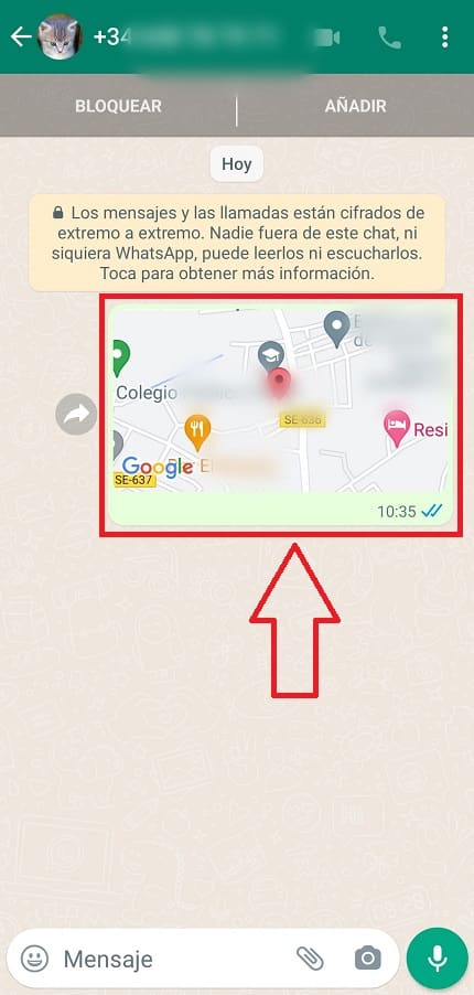 Averiguar la ubicación de mi coche con whatsapp.