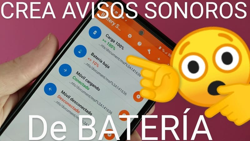 como funciona battery sound notification.