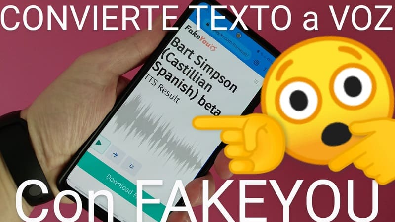 cambiar la voz con FakeYou.