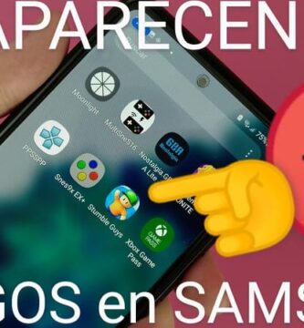Los juegos no aparecen en móvil Samsung.