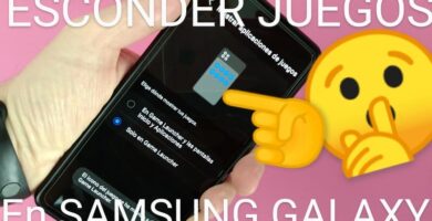 Quiero esconder mis juegos en Samsung galaxy.