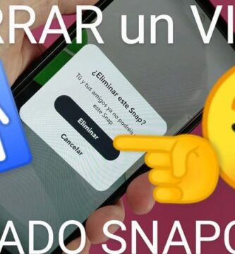 Borrar un vídeo de snapchat enviado por error.