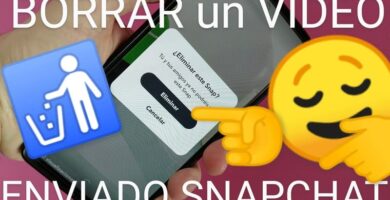 Borrar un vídeo de snapchat enviado por error.