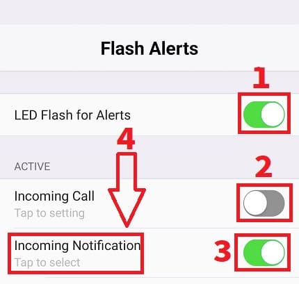 como usar flash notification.