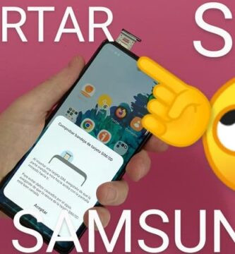 Insertar una Sim en Samsung.