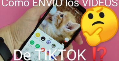 Mandar vídeos de TikTok por redes sociales.