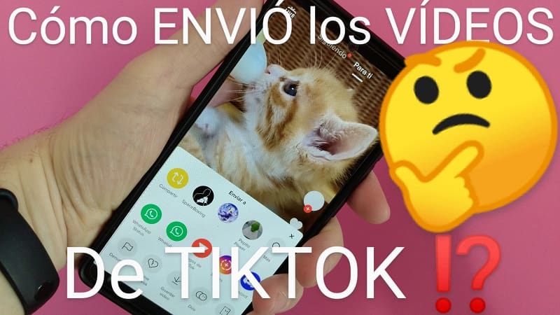 Mandar vídeos de TikTok por redes sociales.