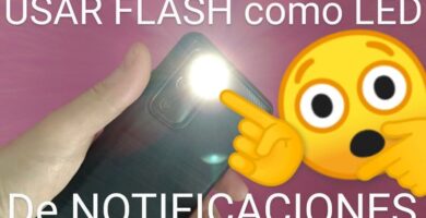 Usar el flash como si fuera un panel de notificaciones.