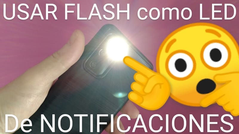 Usar el flash como si fuera un panel de notificaciones.