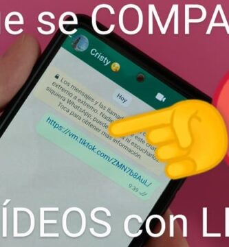 Envio un vídeo de TikTok y se comparte con un link solución.