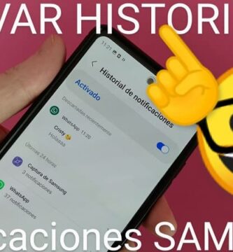 Activar historial de notificaciones samsung.