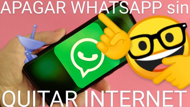 Desconectar WhatsApp sin quitar Internet.