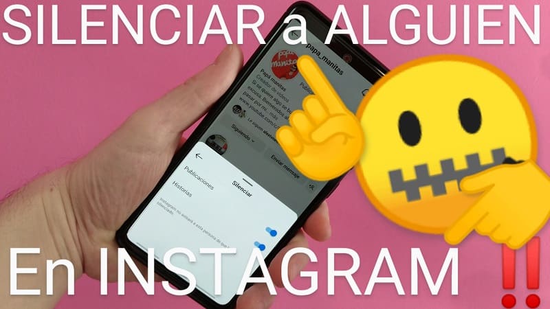 mutear una cuenta de instagram.