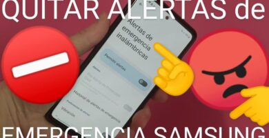 Quitar alerta de emergencia inalámbrica samsung.