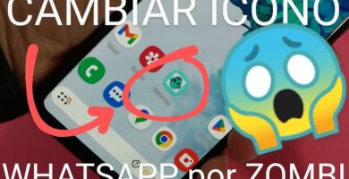 cambiar whatsapp por el icono de un zombie.