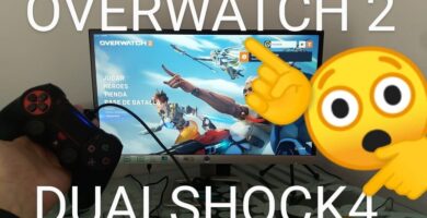 Jugar a Overwatch 2 con un mando dualshock 4.