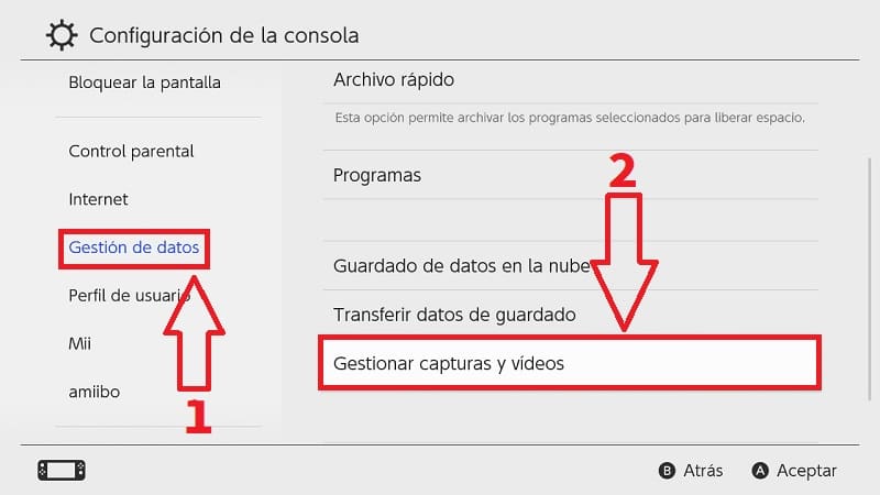 Pasar capturas de vídeos de switch a pc.