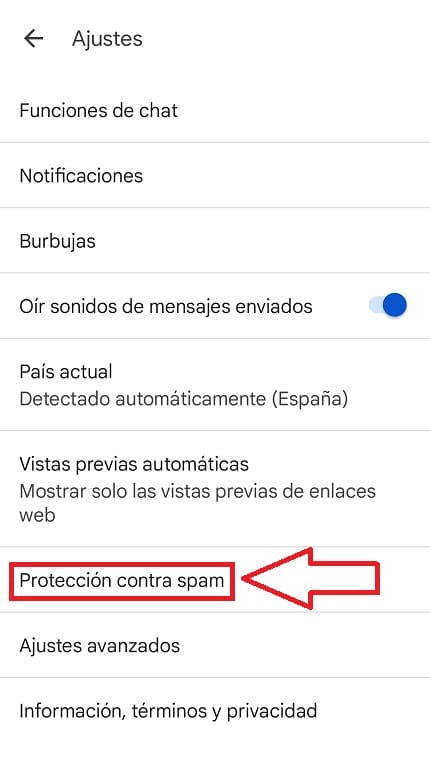bloquear sms spam Android.