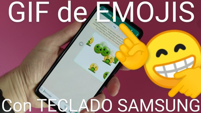 Crear emojis de gif con movimiento en el teclado Samsung.