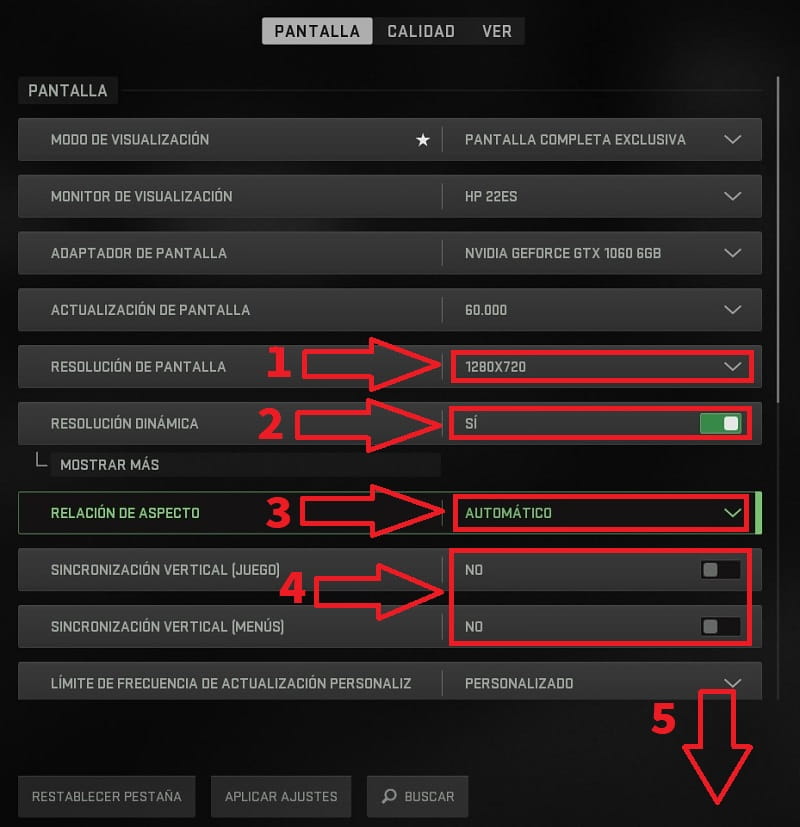 mejorar rendimiento warzone 2.