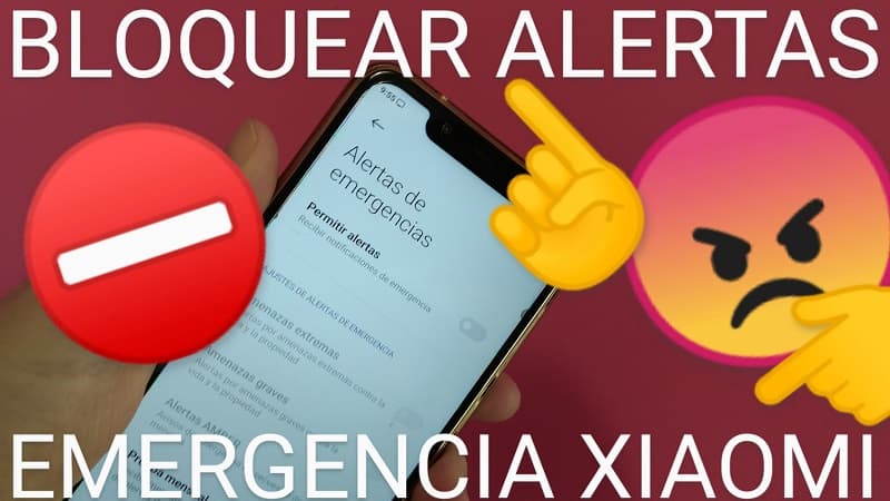 desactivar alertas de emergencias xiaomi.