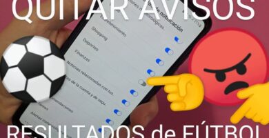 Desactivar notificaciones de fútbol Android.