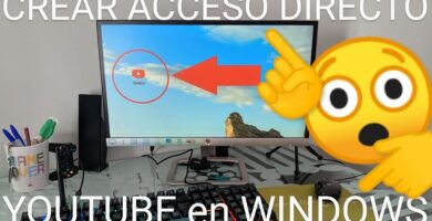 poner un acceso a youtube en el escritorio de PC.