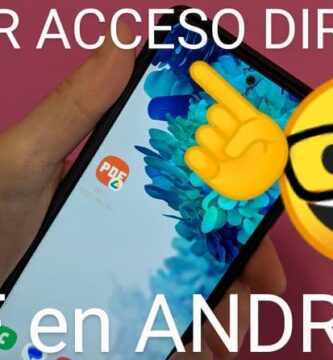 añadir un acceso directo de un pdf a inicio en Android.