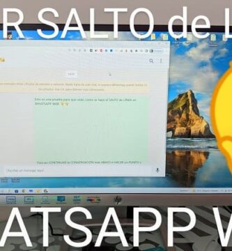 como hacer un salto de línea en whatsapp web.