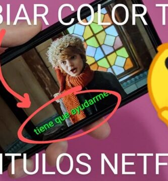 Modificar color de subtítulos Netflix.